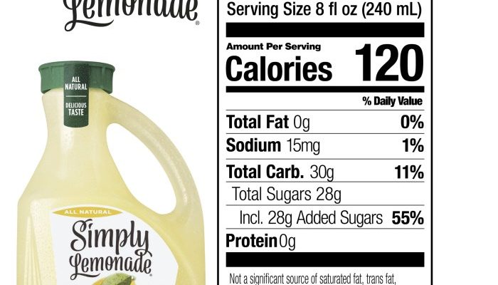 Simply spiked lemonade nutrition facts