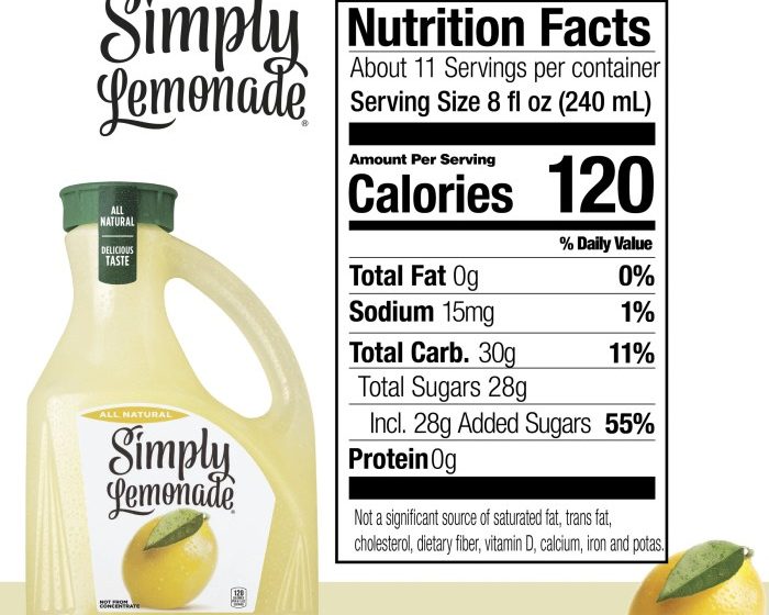 Simply spiked lemonade nutrition facts